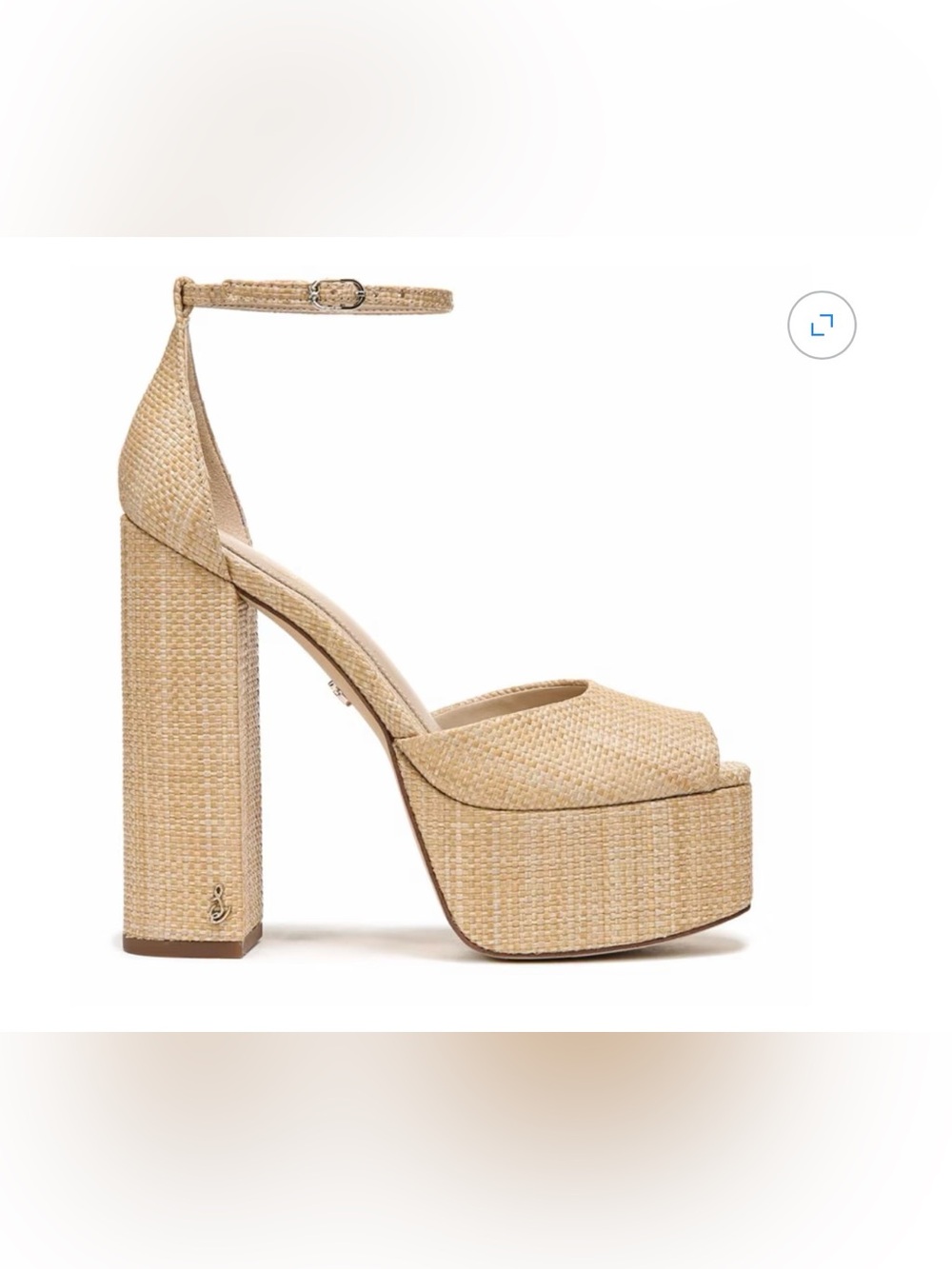 Sam Edelman Women's Kori Platform Bleached Beechwood 7 1/2